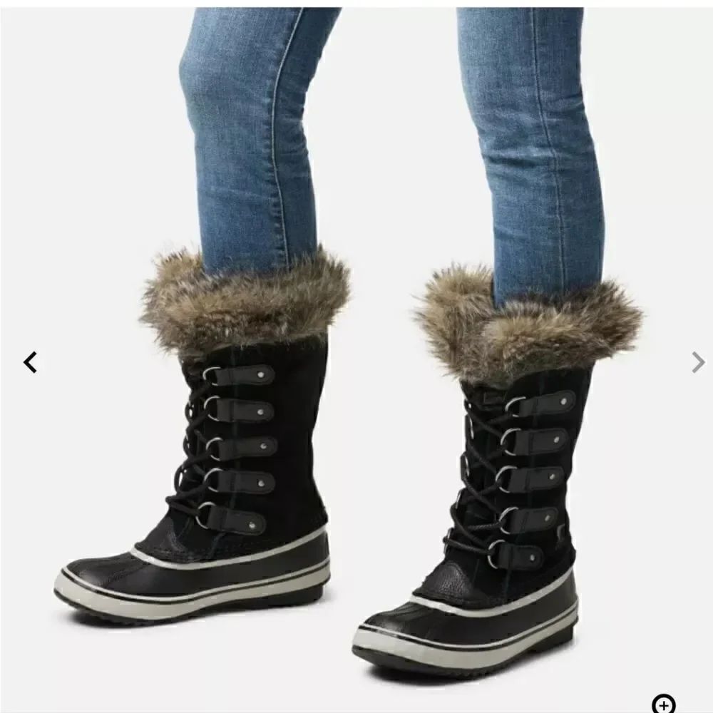 Sorel Women’s Joan of Arctic Boot Black Quarry size 6 NWOT